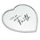 Dicksons HMW-12-13SC Heart Mirror Live By Faith Large Silver