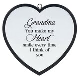 Dicksons HMW-12-18BK Heart Mirror Grandma Large Black
