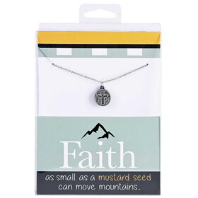 Dicksons J35-8003 Necklace Mustard Seed Cross 18In Chain