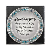 Dicksons JCT113T Granddaughter Teal Jeweled Coaster Set