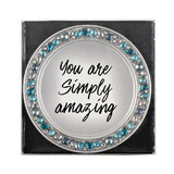 Dicksons JCT114T Simply Amazing Teal Jeweled Coaster Set