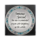 Dicksons JCT123T Someone Special Teal Jeweled Coaster Set