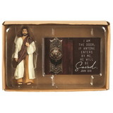 Dicksons JESUSFIG-135 Jesus Figurine And Card I Am The Door;