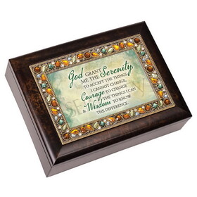 Dicksons JM503SA Serenity Prayer Jeweled Musical Box