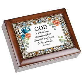 Dicksons JM545SWG Music Box God Is Within Her Psalm 46:5