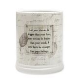 Dicksons JW24IW Let Your Dreams Be Bigger Candle Warmer