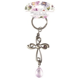 Dicksons KC-791 Mother Blessed Is She Cross Keyring