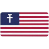 Dicksons LP-1036 License Plate Flag Blessed Is The Nation