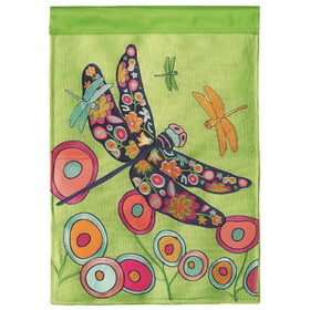 Dicksons M001081 Flag Dragonflies Polyester 29X42