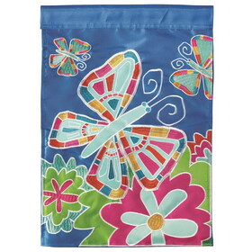 Dicksons M001082 Flag Mosaic Butterfly Polyester 29X42