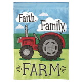 Dicksons M001115 Flag Tractor Faith Family 29X42
