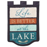 Dicksons M001135 Flag Life Is Better At Lake 29X42