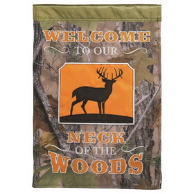 Dicksons M001249 Flag Welcome Woods Polyester 29X42