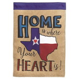 Dicksons M001261 Flag Texas Heart Polyester 29X42