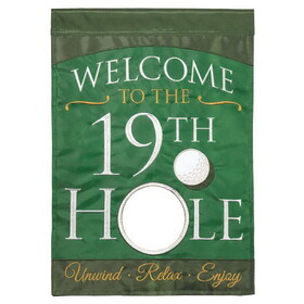 Dicksons M001297 Flag Welcome 19Th Hole Polyester 29X42