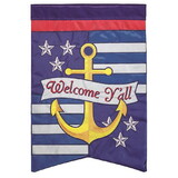 Dicksons M001316 Flag Anchor Welcome Yall 29X42