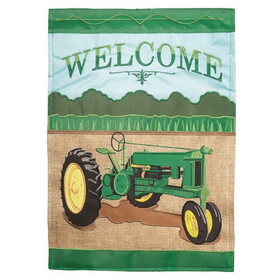 Dicksons M001326 Flag Tractor Welcome 29X42