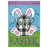 Dicksons M001330 Flag Happy Easter Plaid Bunny 29X42