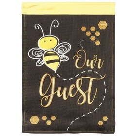 Dicksons M001524 Flag Bee Our Guest Burlap 29X42