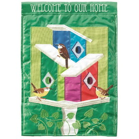 Dicksons M001525 Flag Welcome To Our Home Burlap 29X42