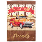 Dicksons M001637 Flag Fall Truck Welcome Polyester 29X42
