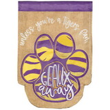 Dicksons M001657 Flag Tiger Paw Geaux Away Burlap 29X42