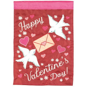 Dicksons M001724 Flag Valentine Day Polyester 29X42