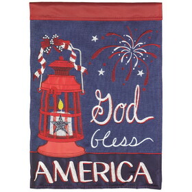 Dicksons M001741 Flag God Bless America Lantern 29X42