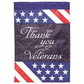 Dicksons M001747 Flag Thank You Veterans Polyester 29X42