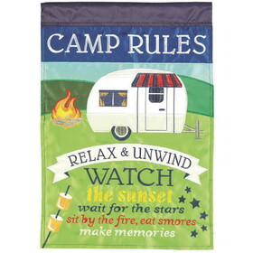 Dicksons M001764 Flag Camp Rules Polyester 29X42