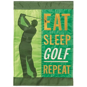 Dicksons M001767 Flag Eat Sleep Golf Repeat 29X42