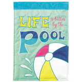 Dicksons M001779 Flag Life Is Better By The Pool 29X42