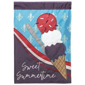 Dicksons M001789 Flag Sweet Summertime Fleur-De-Lis 29X42