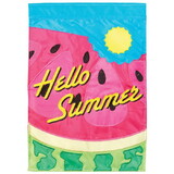Dicksons M001802 Flag Watermelon Hello Summer 29X42