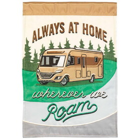 Dicksons M001840 Flag Fall Motorhome Always At Home 29X42