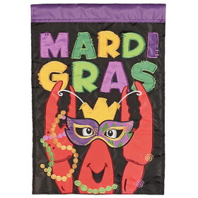 Dicksons M001892 Flag Mardi Gras Crawfish Mask 29X42