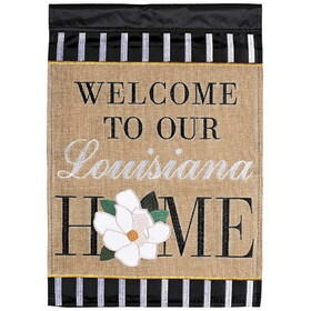 Dicksons M001916 Flag Welcome To Our Louisiana Home 29X42