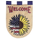 Dicksons M001918 Flag Patriotic Sunflower Welcome 29X42