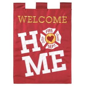 Dicksons M010013 Flag Firefighter Welcome Polyester 13X18
