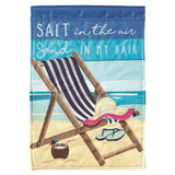 Dicksons M010024 Flag Beach Chair Salt Polyester 13X18