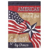 Dicksons M010034 Flag Southern By Choice Burlap 13X18