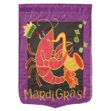 Dicksons M010059 Flag Crawfish Mardi Gras Polyester 13X18