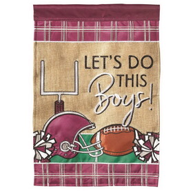 Dicksons M010086 Flag Football In Ms Maroon Gray 13X18