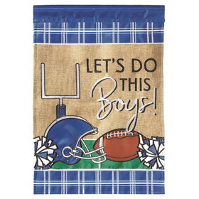 Dicksons M010089 Flag Football In Ky Blue White 13X18