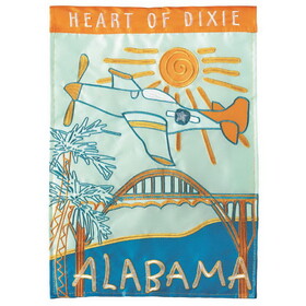 Dicksons M010106 Flag Alabama Heart Of Dixie 13X18