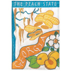 Dicksons M010108 Flag Georgia Peach State Polyester 13X18