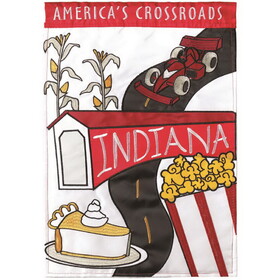 Dicksons M010109 Flag Indiana Americas Crossroad 13X18