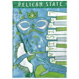 Dicksons M010111 Flag Louisiana Pelican Polyester 13X18