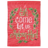 Dicksons M011069 Flag Oh Come Let Us Adore 13X18