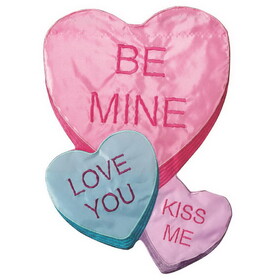 Dicksons M011098 Flag Be Mine Candy Hearts Shaped 13X18